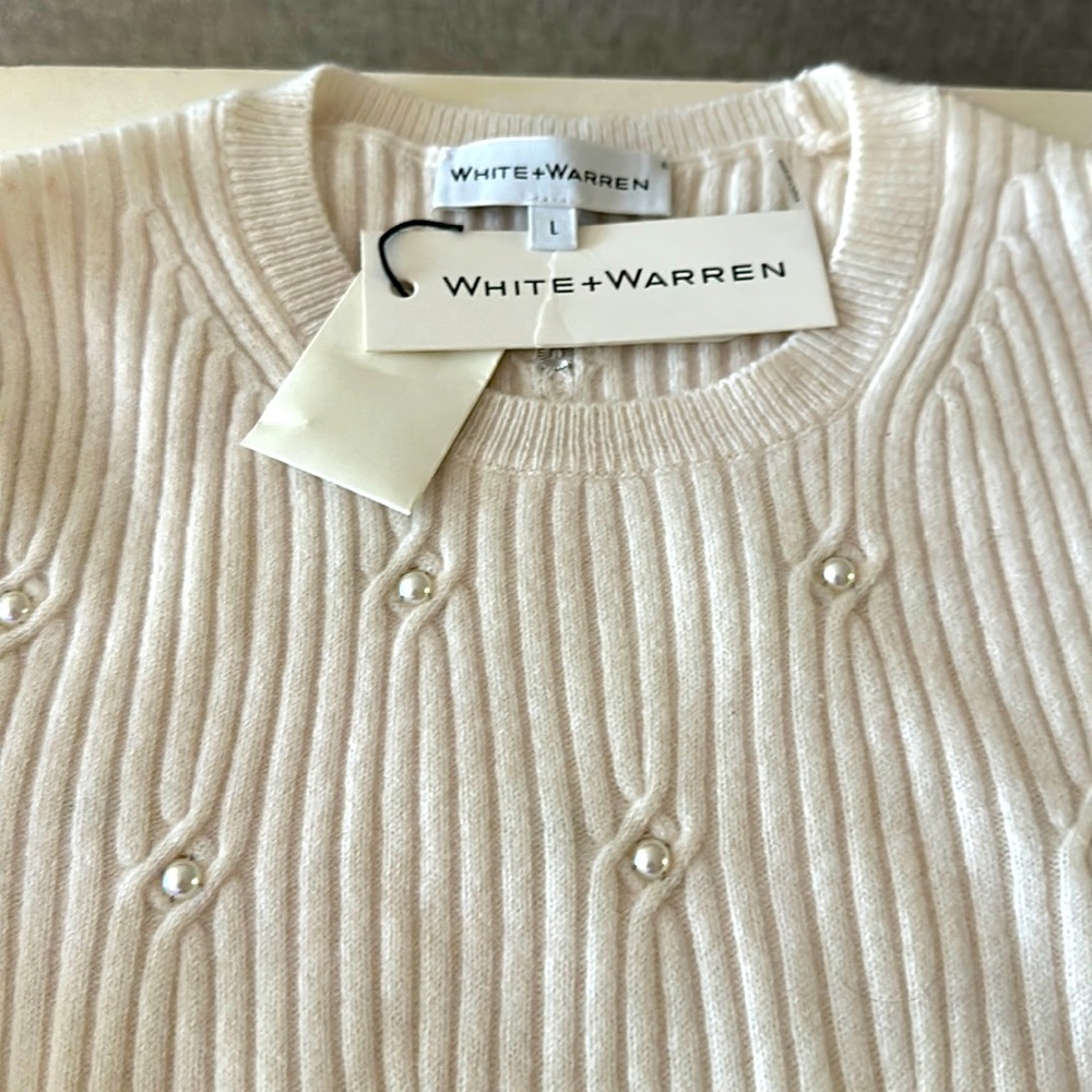 White + Warren. Cashmere Sweater. New, never worn.